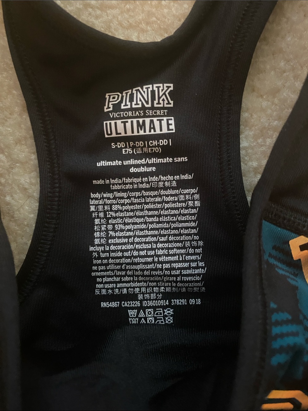 Pink by VS ultimate sports bra small new - Picture 3 of 4